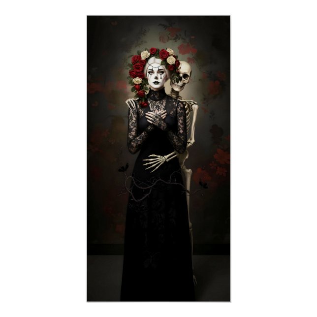 Póster Gothic Rose Queen – Dark Romantic Art (Anverso)