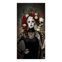 Póster Gothic Rose Queen – Dark Romantic Art