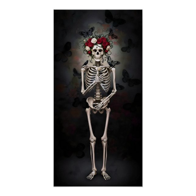 Póster Gothic Rose Queen – Dark Romantic Art (Anverso)