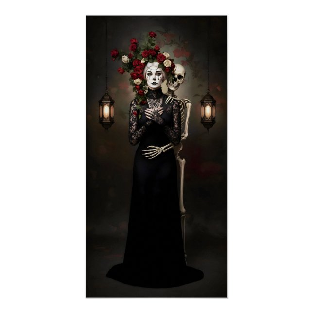 Póster Gothic Rose Queen – Dark Romantic Art (Anverso)