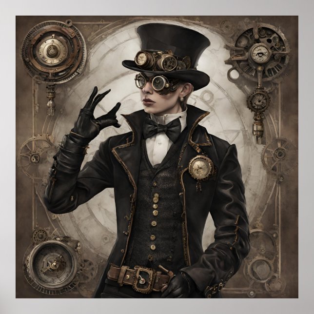 Póster Gothic Steampunk (Frente)