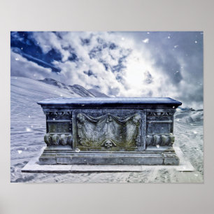 Póster Gothic tomb poster