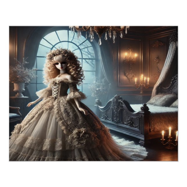 Póster Gothic Victorian Doll – Dark Elegance (Anverso)