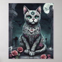 Gótico, Día de los Muertos, Gato Blanco