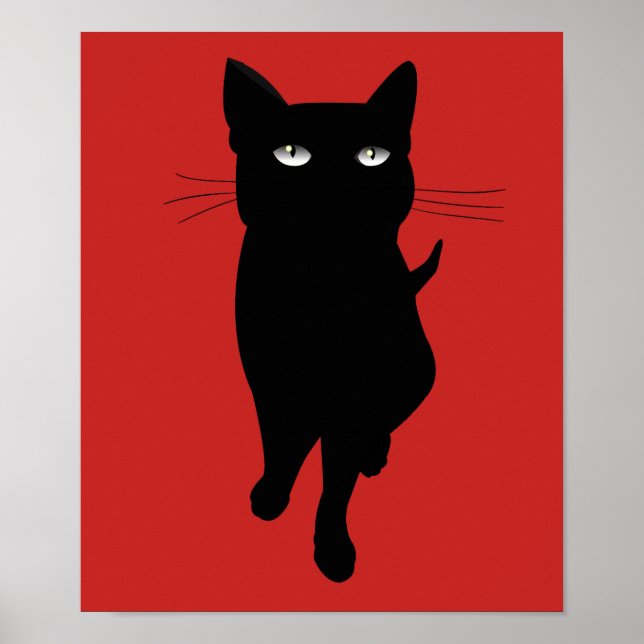 Póster Gótico felino negro (Frente)
