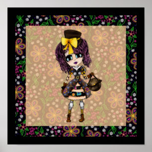 Póster Gótico Kawaii lolita Steampunk
