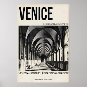 Póster Gótico Veneciano Arquitectura de la Galería