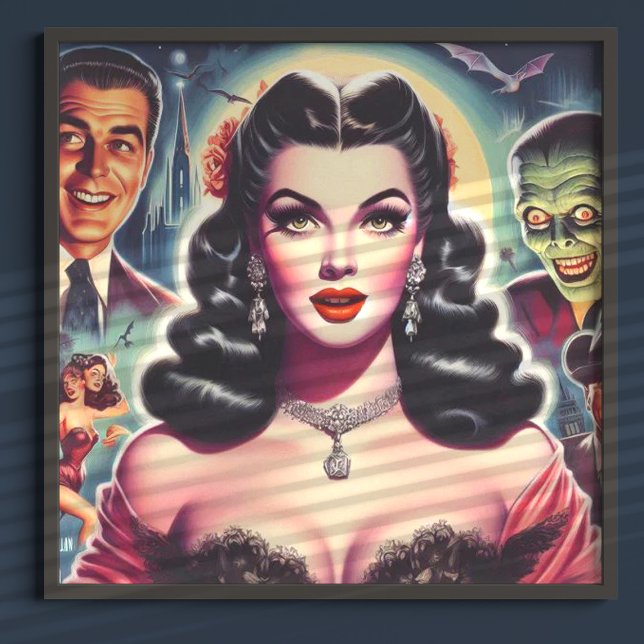 Póster Gótico Vintage Pin-up (Subido por el creador)