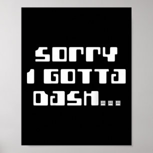 Póster Gotta Dash Video Game Geometry Video Gamer De Vuel