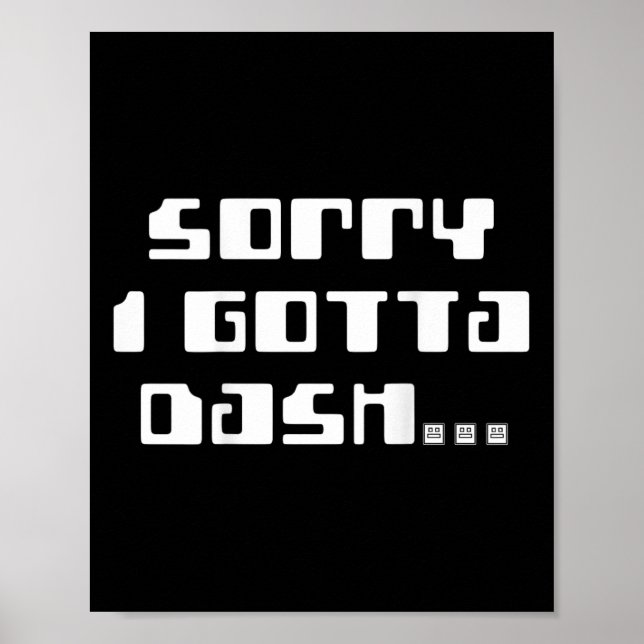 Póster Gotta Dash Video Game Geometry Video Gamer De Vuel (Frente)