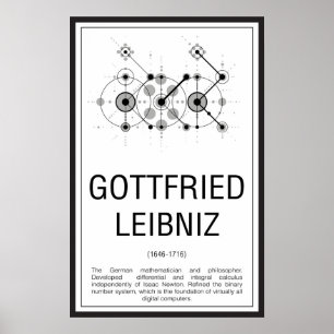 Póster Gottfried Leibniz