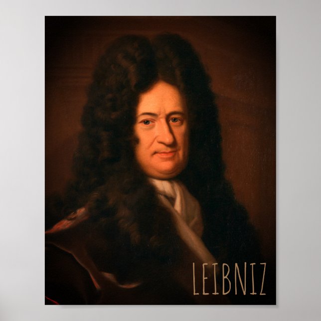 Póster Gottfried Wilhelm Leibniz (feat. 1695) Poster (Frente)