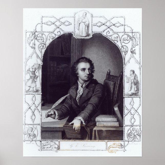 Póster Gotthold Ephraim Lessing (Frente)