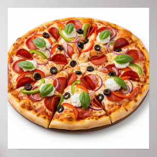 Póster Gourmet Pizza