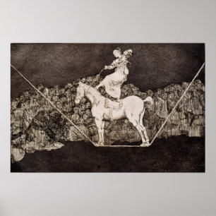 Póster Goya - Absurdez puntual de la reina del circo 1823