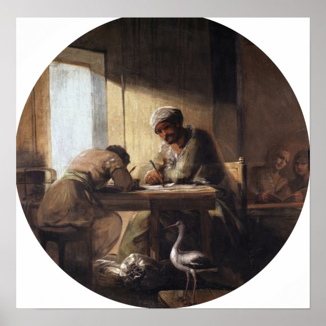 Póster Goya - Alegoría Del Comercio 1805 (Frente)