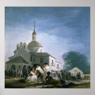 Póster Goya - Día De San Isidoro En La Iglesia Del Santo 