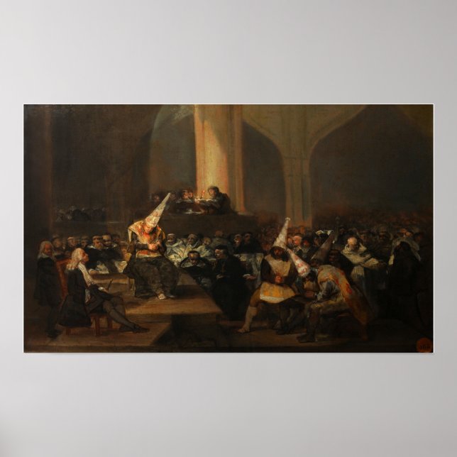 Póster Goya - Escena De Inquisición 1819 (Frente)