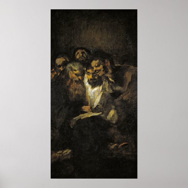 Póster Goya - Lectura O Política 1821 (Frente)