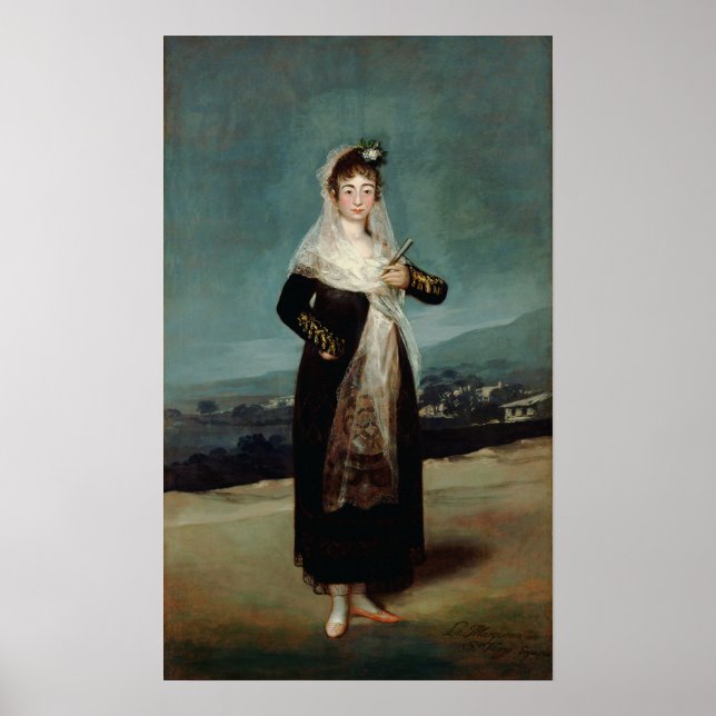 Póster Goya - Marquesa De Santiago 1804 (Frente)