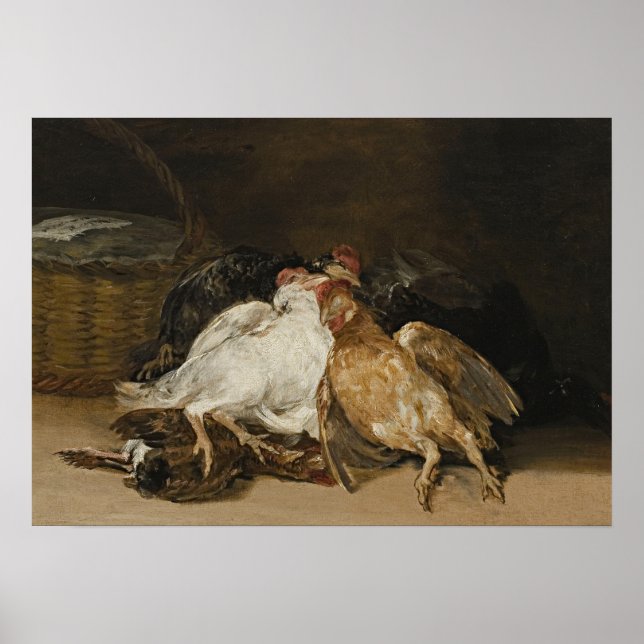 Póster Goya - Pájaro muerto 1808 (Frente)