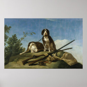 Póster Goya - Perros En La Espiral 1775