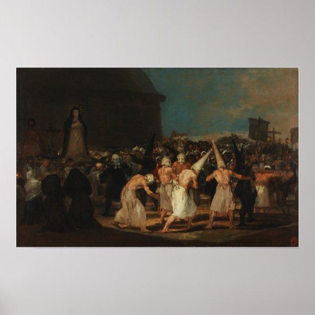 Póster Goya - Procesión De Flagelantes (Golpes) 1812 (Frente)