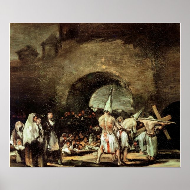 Póster Goya - Procesión De Flagelantes (Golpes) 1813 (Frente)
