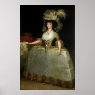 Póster Goya - Reina María Luisa 1789