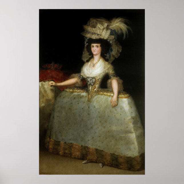 Póster Goya - Reina María Luisa 1789 (Frente)