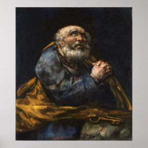 Póster Goya - Repentant Saint Peter 1824