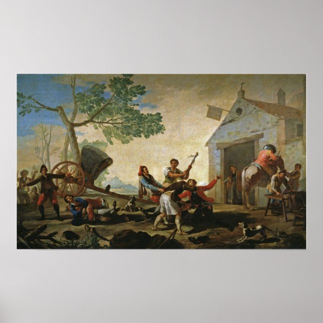 Póster Goya - Riña en la taberna Venta Nueva 1777 (Frente)