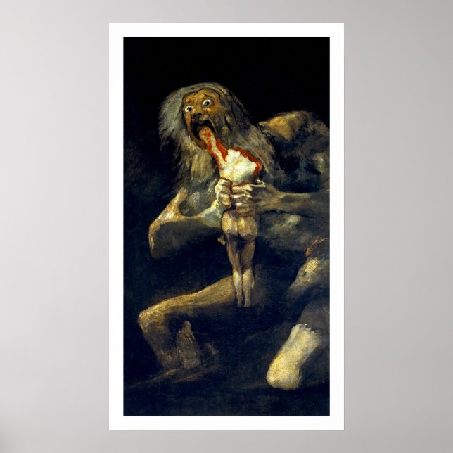 Póster Goya: Saturno devora a su hijo (Frente)