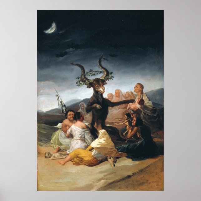 Póster Goya - Shabat de Brujas 1797 (Frente)