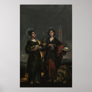 Póster Goya - Sta. Justa y Sta. Rufina 1817