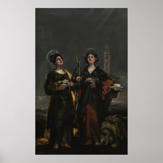 Póster Goya - Sv. Husta y St. Rufina 1817 (Frente)
