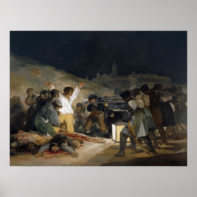 Póster Goya - Tercer De Mayo (Ejecución De Defensores De  (Frente)