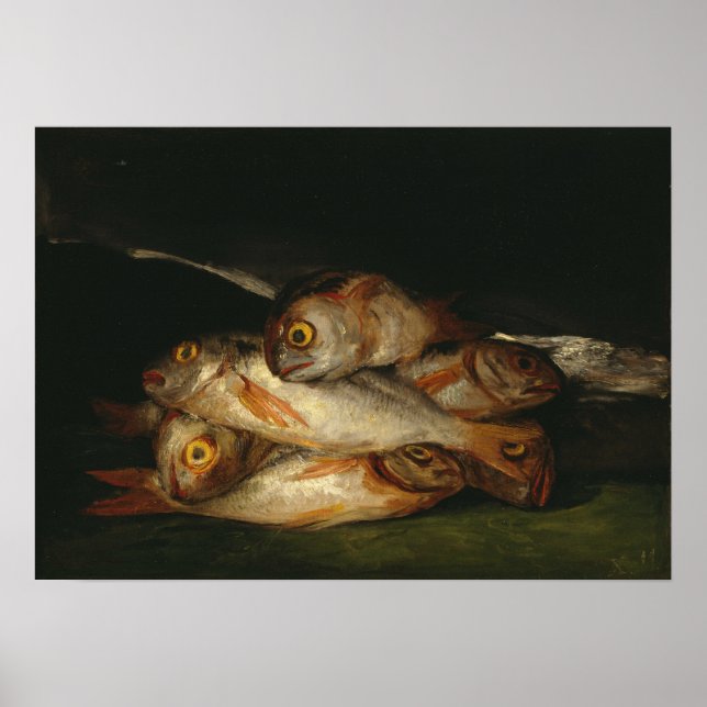 Póster Goya - Todavía La Vida Con La Viga Dorada 1812 (Frente)