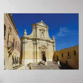 Póster Gozo Cathedral Of The Assumption Of Mary Malta