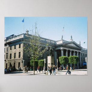 Póster GPO, O'Connell St. Dublin City Center, Irlanda