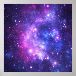 Póster Grabación de patrones de cosmos de galaxia