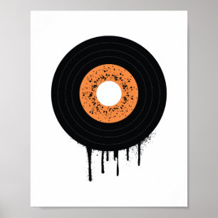 Póster Grabación Lp De Vinilo De Derivación De Fundición