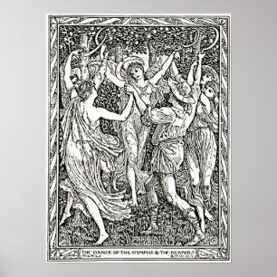 Póster Grabado del ilustracion de la tempestad de