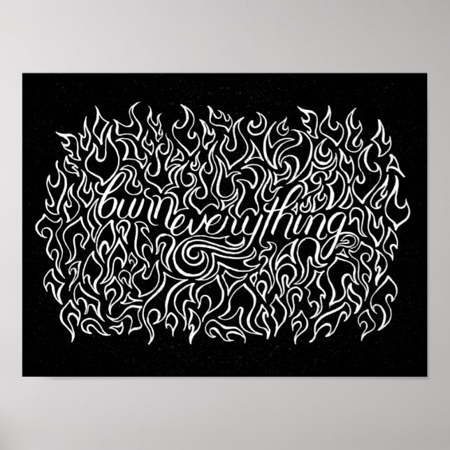 Póster Grabar todo - Imprimir (Frente)