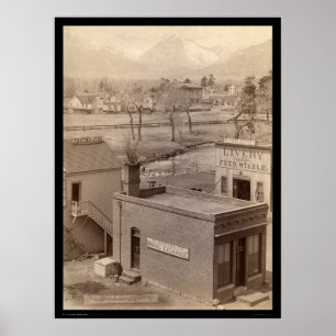 Póster Grabill Mining Exchange & Photography CO 1888