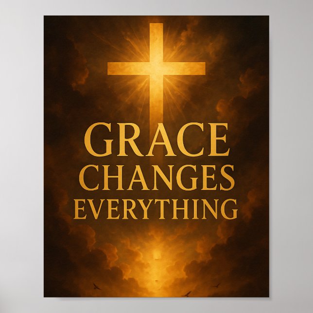 Póster Grace Changes Everything Christian  (Frente)