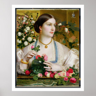 Póster Grace Rosa, 1866 (aceite en el panel)