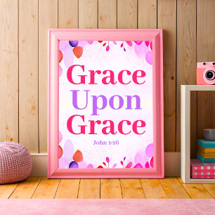 Póster Grace sobre Grace Boho Christian Teen Chica Wall A
