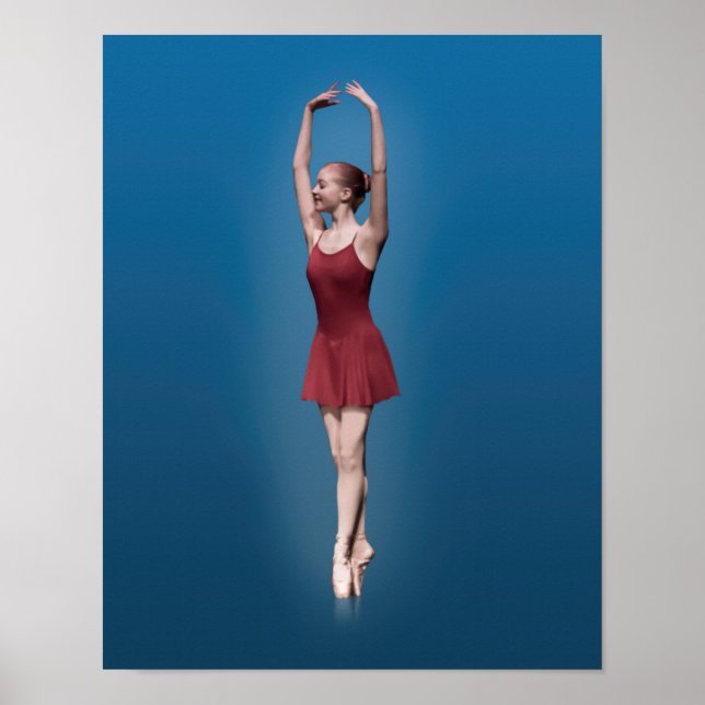 Póster Graceful Ballerina En Pointe (Frente)