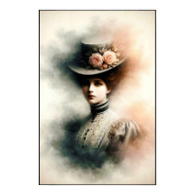 Graceful Beauty In Vintage Mist